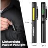 image:imageWORKPRO Rechargeable Pen Light 450 Lumen LED Flashlight with 365 nm UV Black Light Multifunctional Penlight for Mechanic Emergency OutdoorBlack