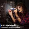 image:imageWORKPRO Rechargeable Pen Light 450 Lumen LED Flashlight with 365 nm UV Black Light Multifunctional Penlight for Mechanic Emergency OutdoorBlue