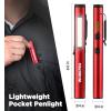 image:imageWORKPRO Rechargeable Pen Light 450 Lumen LED Flashlight with 365 nm UV Black Light Multifunctional Penlight for Mechanic Emergency OutdoorRed