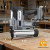 image:imageWORKPROX 20V Cordless Brad Nailer kit 18 Gauge 2in1 Nail amp Staple Gun with 20Ah Rechargeable Battery 1000 Staples amp 1000 Nails for Woodworking Upholstery DIY Projects amp Home Improvement