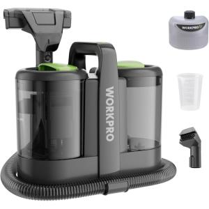 image:imageWORKPRO Portable Carpet Spot and Upholstery Cleaner 13KPa Upholstery Cleaner with 54oz Water Tank amp Versatile Tools Spot Cleaner for Carpet Upholstery Rugs and Car