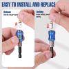 image:imageWORKPRO Drill Bit Extension Set 4Pcs Magnetic Drill Screwdriver Bit Holder Extender with Aluminum Sleeve 14 Inch Hex Quick Release Bit Holder for Drill in 238 4 6 12238