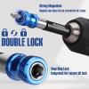 image:imageWORKPRO Drill Bit Extension Set 4Pcs Magnetic Drill Screwdriver Bit Holder Extender with Aluminum Sleeve 14 Inch Hex Quick Release Bit Holder for Drill in 238 4 6 12238  4  6  12