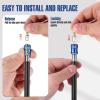 image:imageWORKPRO Drill Bit Extension Set 4Pcs Magnetic Drill Screwdriver Bit Holder Extender with Aluminum Sleeve 14 Inch Hex Quick Release Bit Holder for Drill in 238 4 6 1212