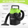 image:imageWORKPRO 15 Gallon Wet Dry Vacuum Cleaner 25 Peak HP Portable Shop Vacuum with Powerful Suction Lightweight WetDry Vac for Car Garage amp Home Cleaning WallMount Storage