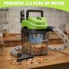 image:imageWORKPRO 15 Gallon Wet Dry Vacuum Cleaner 25 Peak HP Portable Shop Vacuum with Powerful Suction Lightweight WetDry Vac for Car Garage amp Home Cleaning WallMount Storage