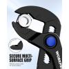 image:imageWORKPRO 2Piece Mini Pliers Set with Pouch 4Inch Water Pump Pliers amp Pliers Wrench HighToughness Alloy Steel Mini Groove Joint Plier amp Smooth Jaw Plier EDC Pliers for Tight Spaces amp Versatile Use