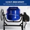 image:imageWORKPRO 46 CuFt Electric Cement Mixer 600W 08HP Portable Concrete Mixer with Wheels amp Stand Steel for Stucco Mortar amp Seeds