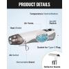 image:imageWORKPRO 72V Mini Cordless Heat Gun 680 Hot Air Gun with Reflector Nozzle 3 Temp Settings  Cool Air 302680 Fully Ceramic Heating Core for Halloween Crafts amp DIY Embossing