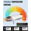 image:imageWORKPRO 72V Mini Cordless Heat Gun 680 Hot Air Gun with Reflector Nozzle 3 Temp Settings  Cool Air 302680 Fully Ceramic Heating Core for Halloween Crafts amp DIY Embossing