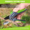 image:imageWORKPRO 85 Anvil Pruning Shear Heavy Duty Garden Scissors amp Clippers with LaborSaving Design Handheld Gardening Shears with Ergonomic Handle for Thick Branch Trimming