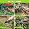 image:imageWORKPRO 85 Anvil Pruning Shear Heavy Duty Garden Scissors amp Clippers with LaborSaving Design Handheld Gardening Shears with Ergonomic Handle for Thick Branch Trimming