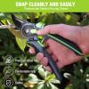 image:imageWORKPRO Bypass Pruning Shears 9 Professional Garden Shears with Adjustable Handle Span Premium Steel Garden Clippers Titanium Coated Garden Tool Cuts Up to 34 Inch9 Bypass