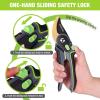 image:imageWORKPRO Bypass Pruning Shears 9 Professional Garden Shears with Adjustable Handle Span Premium Steel Garden Clippers Titanium Coated Garden Tool Cuts Up to 34 Inch9 Bypass