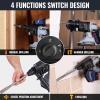 image:imageWORKPROX 20V Cordless Rotary Hammer Drill 78 SDSPlus 20J Hammer Drill for Concrete with 4 Functions Brushless Motor 40Ah Battery amp LED Light Lightweight SDS Hammer Drill for Home Use
