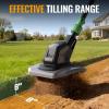 image:imageWORKPROX 20V Cordless Tiller Cultivator 412 Durable Steel tines 8Inch Wide amp Deep Garden Rototiller 40Ah Battery Powered Electric Cultivator for Soil Lawn amp Garden