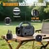 image:imageWORKPROX Tire Inflator Portable Air Compressor 150PSI  12V DC amp 20V Battery Car Air Pump 2 Modes Auto ShutOff Digital Gauge amp LED Light for Car Bike Ball amp Air Mattress