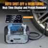 image:imageWORKPROX Tire Inflator Portable Air Compressor 150PSI  12V DC amp 20V Battery Car Air Pump 2 Modes Auto ShutOff Digital Gauge amp LED Light for Car Bike Ball amp Air Mattress