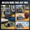 image:imageWORKPROX Tire Inflator Portable Air Compressor 150PSI  12V DC amp 20V Battery Car Air Pump 2 Modes Auto ShutOff Digital Gauge amp LED Light for Car Bike Ball amp Air Mattress
