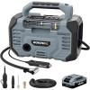 image:imageWORKPROX Tire Inflator Portable Air Compressor 150PSI  12V DC amp 20V Battery Car Air Pump 2 Modes Auto ShutOff Digital Gauge amp LED Light for Car Bike Ball amp Air Mattress