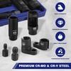 image:imageWORKPRO 6PCS O2 Oxygen Sensor Socket Automotive 38 12 Drive x 1116 78 27mm 22mm O2 Sensor Socket Removal Tool and Thread Chaser Set for Oil Pressure Vacuum Thermal Oxygen Sensors
