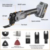 image:imageWORKPROX 20V Cordless Oscillating MultiTool Kit Brushless Motor 6Speed 36 Oscillation Angle 22PCS Accessories amp 1 Battery Oscillating Tool for Cutting Scraping Sanding with Tool Bag