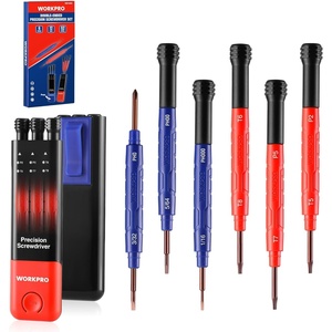 image:imageWORKPRO 6Piece Precision Screwdriver Set 12 Sizes DoubleEnded Small Screwdrivers with Phillips Slotted Pentalobe and Torx Tips Mini Screwdriver for Eyeglasses Watches Computers and Phones