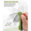 image:imageWORKPRO Box Cutter Utility Knife Quick Change Blade Razor Knife Folding Pocket Knife with Belt Clip and Axis Lock 10 Extra Blades Included PinkGreen