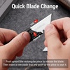 image:imageWORKPRO Folding Utility Knife with 10 Extra SK5 Blades EDC Razor Sharp Knife with G10 Handle Quick Change Box Cutter with Belt Clip for Heavy Duty DIY Home Office amp Artcraft Use  PinkBlackG10 Handle1 pack