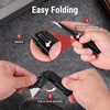 image:imageWORKPRO Folding Utility Knife with 10 Extra SK5 Blades EDC Razor Sharp Knife with G10 Handle Quick Change Box Cutter with Belt Clip for Heavy Duty DIY Home Office amp Artcraft Use  PinkBlackG10 Handle1 pack