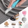 image:imageWORKPRO Folding Utility Knife with 10 Extra SK5 Blades EDC Razor Sharp Knife with G10 Handle Quick Change Box Cutter with Belt Clip for Heavy Duty DIY Home Office amp Artcraft Use  PinkMulticolor3 pack