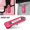 image:imageWORKPRO Folding Utility Knife with 10 Extra SK5 Blades EDC Razor Sharp Knife with G10 Handle Quick Change Box Cutter with Belt Clip for Heavy Duty DIY Home Office amp Artcraft Use  PinkMulticolor3 pack