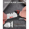 image:imageWORKPRO Folding Utility Knife with 10 Extra SK5 Blades EDC Razor Sharp Knife with G10 Handle Quick Change Box Cutter with Belt Clip for Heavy Duty DIY Home Office amp Artcraft Use  PinkMulticolorG10 Handle3 pack