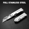 image:imageWORKPRO Folding Utility Knife with 10 Extra SK5 Blades EDC Razor Sharp Knife with G10 Handle Quick Change Box Cutter with Belt Clip for Heavy Duty DIY Home Office amp Artcraft Use  PinkSilver3 pack
