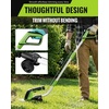 image:imageWORKPRO 12V Cordless Grass Shear 2in1 Electric Hedge Trimmer amp Grass Cutter with 37 Wheeled Extension Pole 20Ah Battery 1Hour Fast Charger Lightweight Bush Trimmer for Lawn and Garden