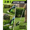 image:imageWORKPRO 12V Cordless Grass Shear 2in1 Electric Hedge Trimmer amp Grass Cutter with 37 Wheeled Extension Pole 20Ah Battery 1Hour Fast Charger Lightweight Bush Trimmer for Lawn and Garden