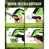 image:imageWORKPRO 12V Cordless Grass Shear 2in1 Electric Hedge Trimmer amp Grass Cutter with 37 Wheeled Extension Pole 20Ah Battery 1Hour Fast Charger Lightweight Bush Trimmer for Lawn and Garden