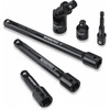 image:imageWORKPRO 18Piece amp 6Piece Impact Socket Extension Sets Includes Extension Bars Universal Joints Socket Adapters and Impact Coupler 14 38 amp 12 Drive Premium CRV Steel