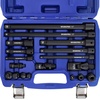 image:imageWORKPRO 18Piece amp 6Piece Impact Socket Extension Sets Includes Extension Bars Universal Joints Socket Adapters and Impact Coupler 14 38 amp 12 Drive Premium CRV Steel