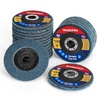 image:imageWORKPRO 20Pack Flap Discs 412inch Arbor Size 78inch T29 Zirconia Abrasive Grinding Wheel and Flap Sanding Disc Includes 120 Grit40 Grit