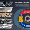image:imageWORKPRO 20Pack Flap Discs 412inch Arbor Size 78inch T29 Zirconia Abrasive Grinding Wheel and Flap Sanding Disc Includes 120 Grit80 Grit