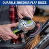 image:imageWORKPRO 20Pack Flap Discs 412inch Arbor Size 78inch T29 Zirconia Abrasive Grinding Wheel and Flap Sanding Disc Includes 120 Grit80 Grit