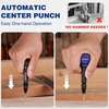 image:imageWORKPRO 2PCS Automatic Center Punch with an Extra Replacement Tip Adjustable Spring Loaded Center Punch Metal Punch Tool Center Hole Punch for Wood Metal Plastic2pcs Auto Center Punches with a Replacement Tip