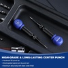 image:imageWORKPRO 2PCS Automatic Center Punch with an Extra Replacement Tip Adjustable Spring Loaded Center Punch Metal Punch Tool Center Hole Punch for Wood Metal PlasticAuto Center Punch