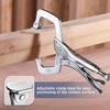 image:imageWORKPRO 4Piece 6 Locking CClamp with Swivel Pads Set Heavy Duty Adjustable Vise Grip Pliers 4 Pack Welding Clamp for Woodworking Metalworking Auto Repair and Home Workshop11inch