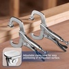 image:imageWORKPRO 4Piece 6 Locking CClamp with Swivel Pads Set Heavy Duty Adjustable Vise Grip Pliers 4 Pack Welding Clamp for Woodworking Metalworking Auto Repair and Home Workshop6inch
