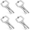 image:imageWORKPRO 4Piece 6 Locking CClamp with Swivel Pads Set Heavy Duty Adjustable Vise Grip Pliers 4 Pack Welding Clamp for Woodworking Metalworking Auto Repair and Home Workshop6inch