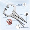 image:imageWORKPRO 4Piece 6 Locking CClamp with Swivel Pads Set Heavy Duty Adjustable Vise Grip Pliers 4 Pack Welding Clamp for Woodworking Metalworking Auto Repair and Home Workshop6inch