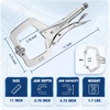 image:imageWORKPRO 4Piece 6 Locking CClamp with Swivel Pads Set Heavy Duty Adjustable Vise Grip Pliers 4 Pack Welding Clamp for Woodworking Metalworking Auto Repair and Home Workshop11inch