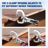 image:imageWORKPRO 4Piece 6 Locking CClamp with Swivel Pads Set Heavy Duty Adjustable Vise Grip Pliers 4 Pack Welding Clamp for Woodworking Metalworking Auto Repair and Home Workshop6inch